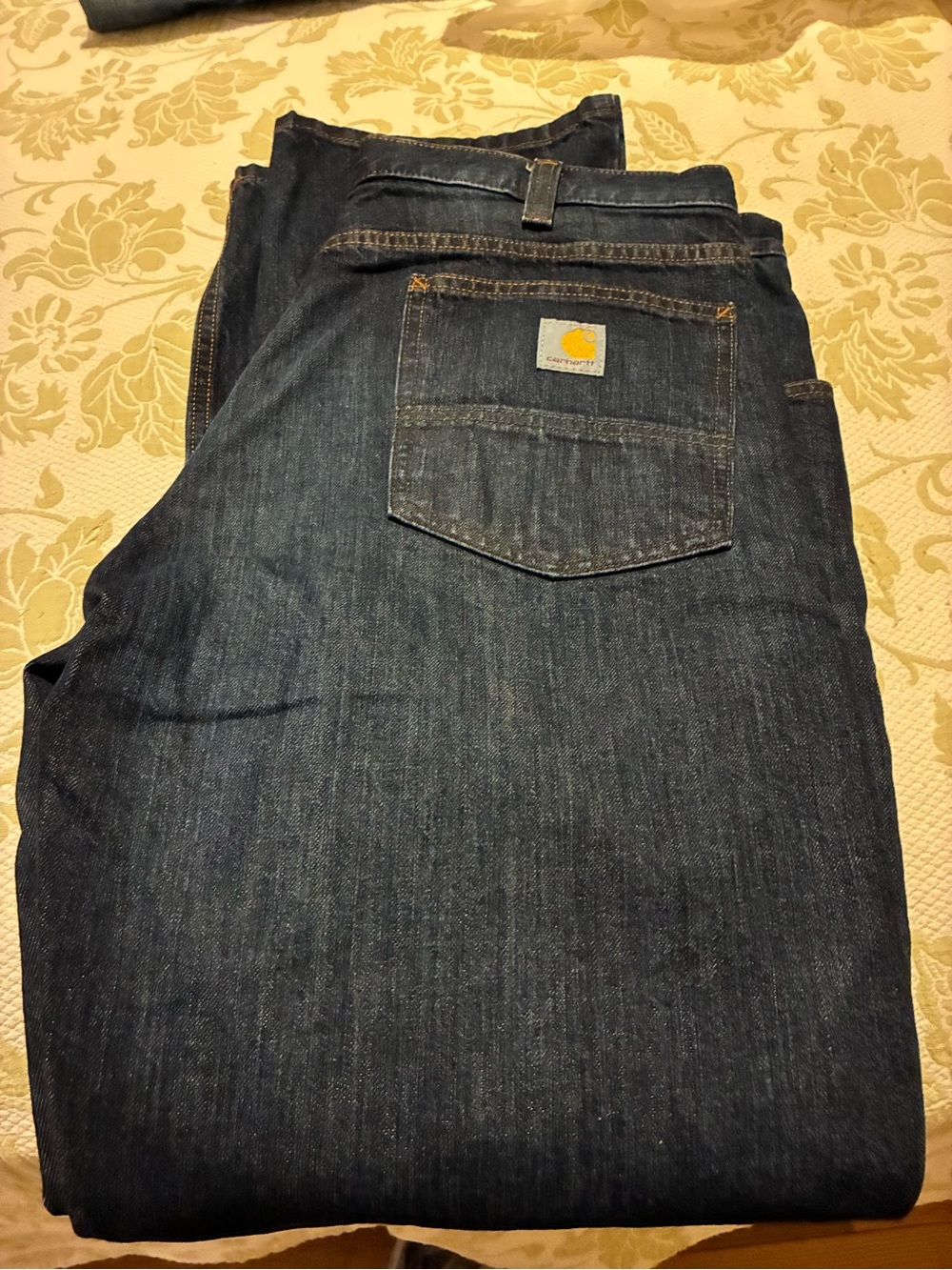 Carhartt Men's Dark Indigo Straight Jeans